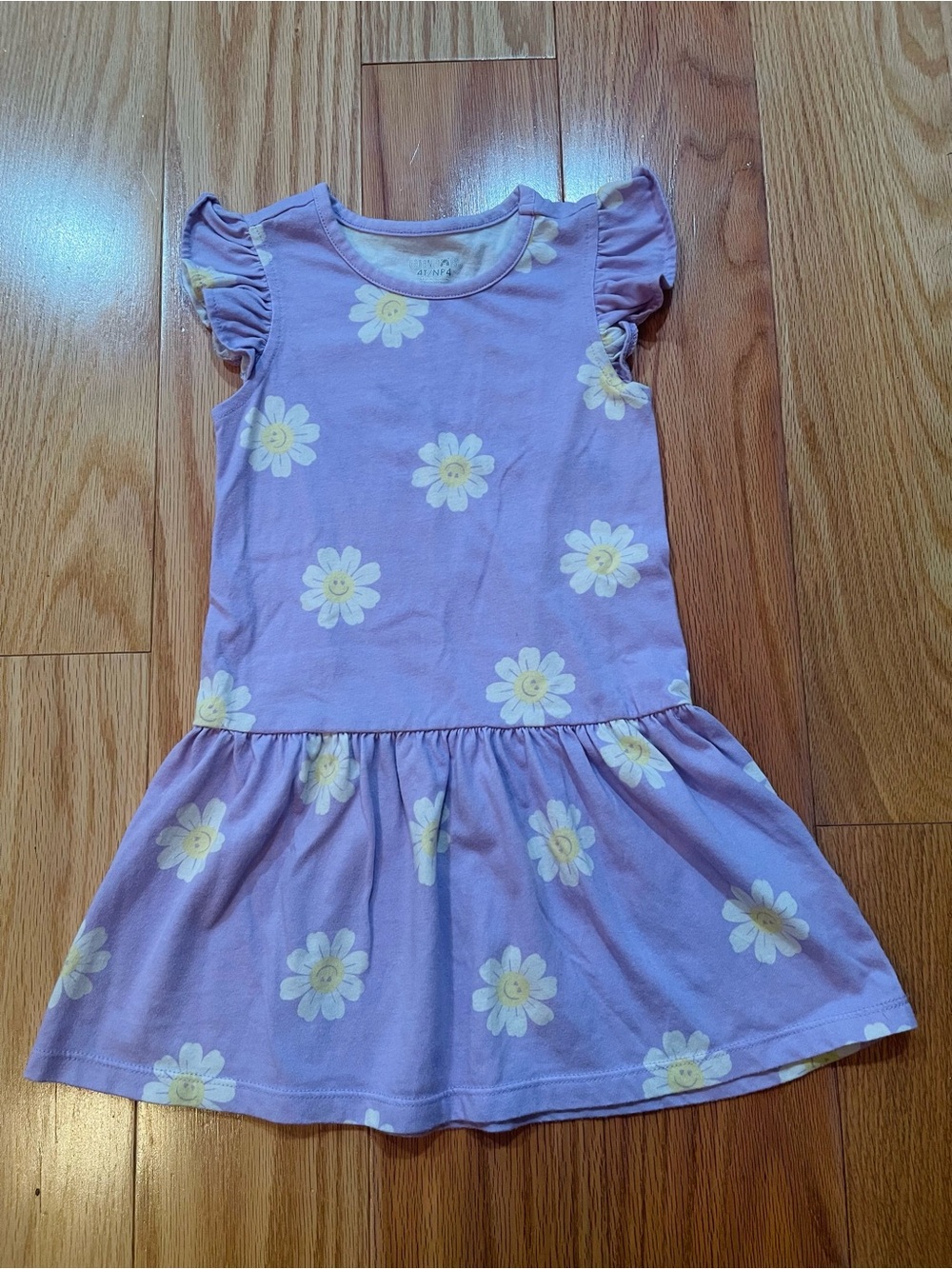 Garanimals Lavender Daisy Ruffle Sleeve Dress